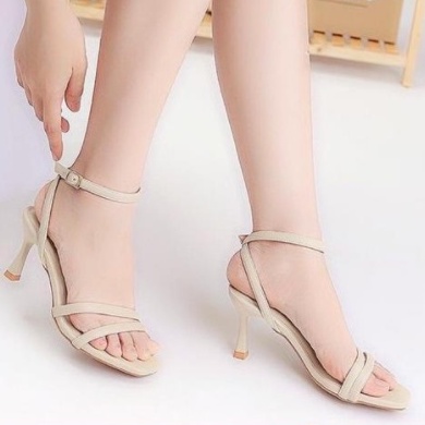 [ bangbang_shop1 ] Giày Sandal Cao Gót Nữ Mũi Vuông Quai Mảnh Đế Nhọn 7p Thời Trang Hot Trend Hàn Quốc mã 27