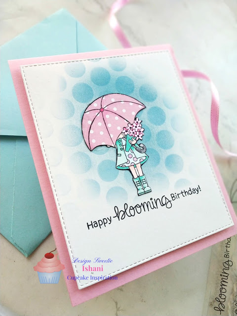 Happy blooming birthday by Ishani features Loads of Blooms by Newton's Nook Designs; #newtonsnook