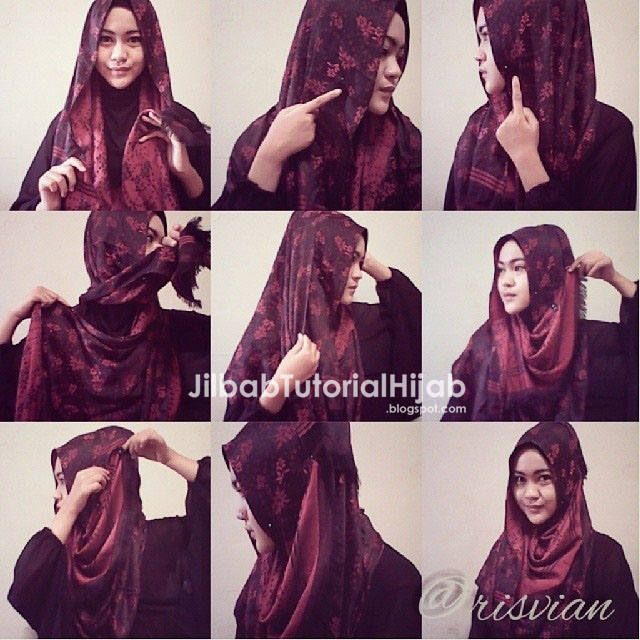 Cara Menggunakan Hijab Pashmina - tutorial hijab sederhana 2016