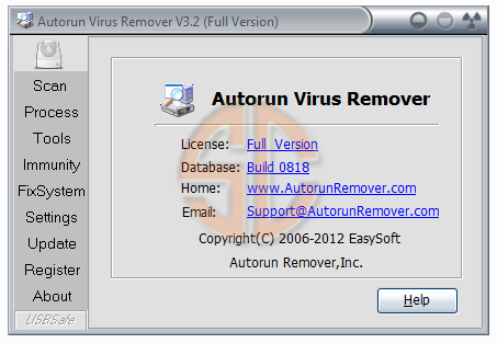 Autorun Virus Remover 3.2 Build 0818 Full Version