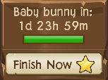 Baby bunny in: 1d 23h 59m = Albino Bunny!