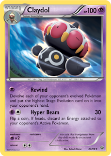 Claydol Ancient Origins Pokemon Card