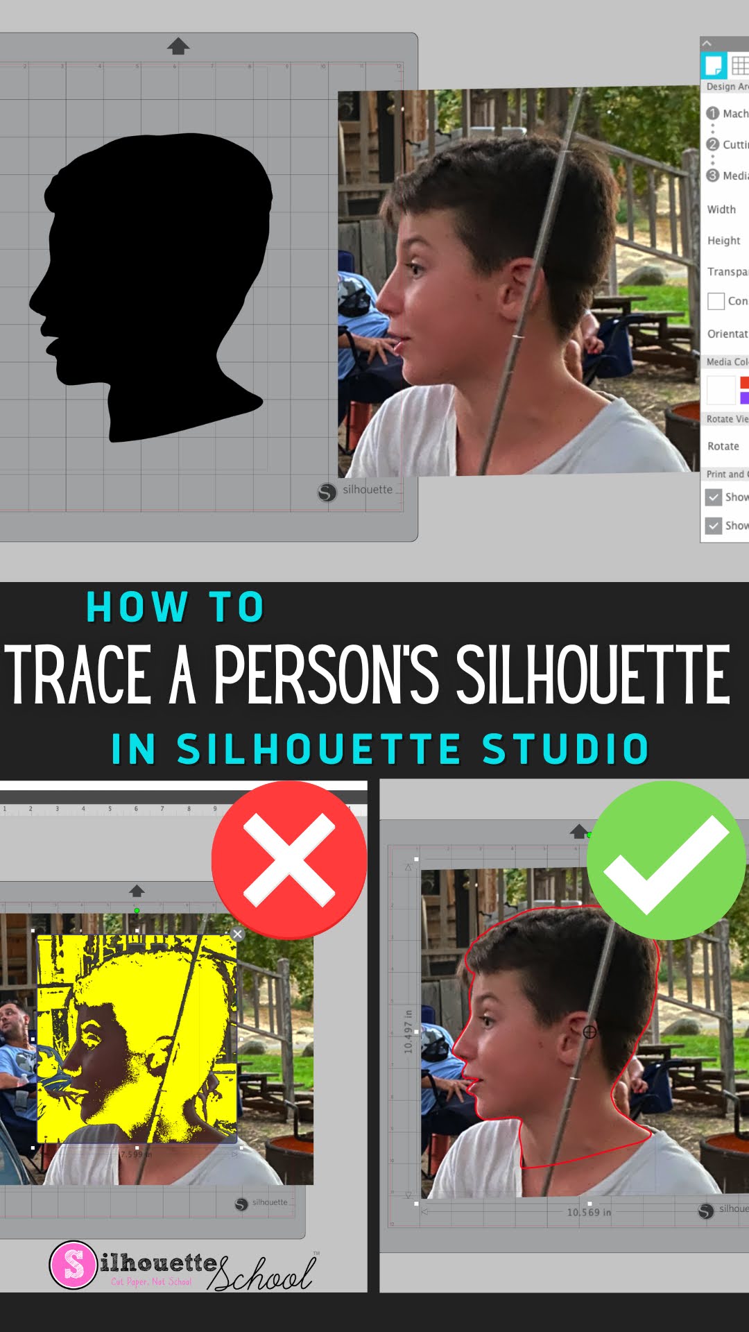 How to Trace a Silhouette of a Person in Silhouette Studio
