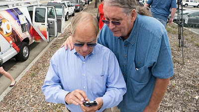 Reviewing the early morning text announcement.