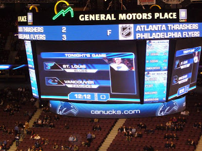 Vancouver Canucks vastaan St. Louis Blues, General Motors Place, 15.3.2007.