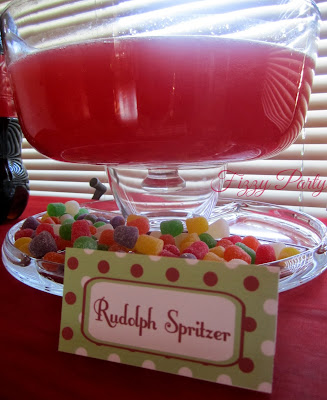 Elf party, Fizzy Party, Christmas party, Christmas punch 