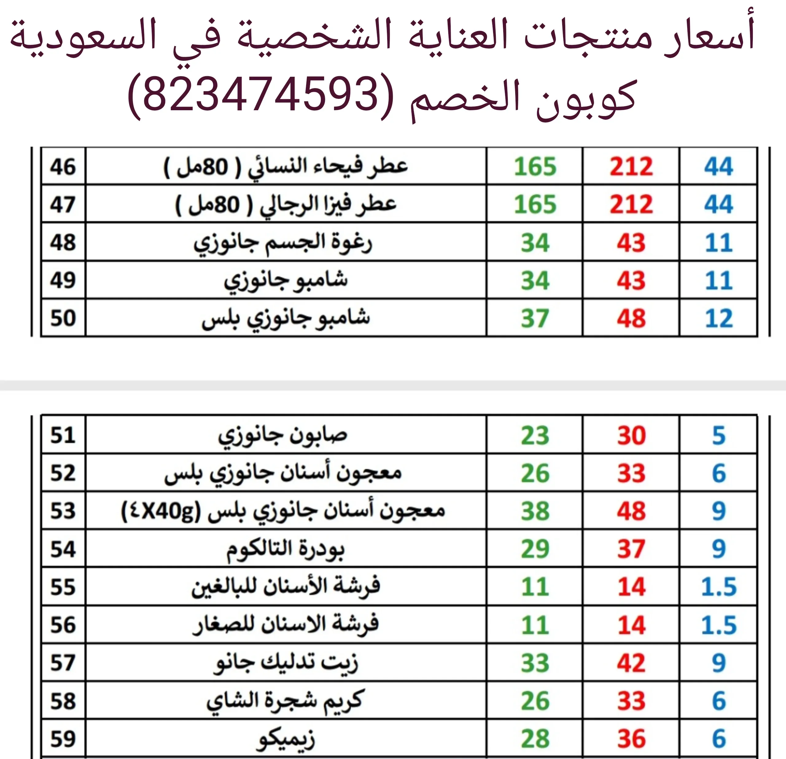 أسعار منتجات العناية الشخصية من DXN في السعودية