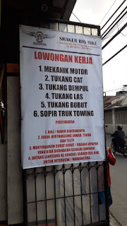 Info lowongan di bengkel Kopo bandung