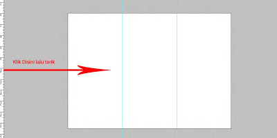 cara membuat brosur dengan photoshop, belajar photoshop, pemula, cs6, membagi lembar kerja, layer, ruler tool, line tool