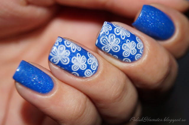 Picture Polish "Forget me not" и стемпинг Dana stamping plate 2