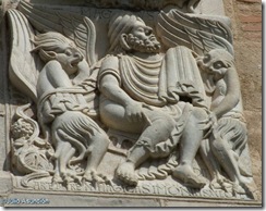 Mago Simón entre demonios - Basílica de Saint Sernín