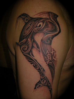 Shark Polynesian Tattoo