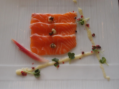 Marinated Salmon with Yuzu Ginger Dressing