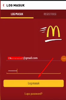 cara login di aplikasi mcd delivery indonesia