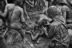 Fotografías de las minas de Serra Pelada en la década de 1980