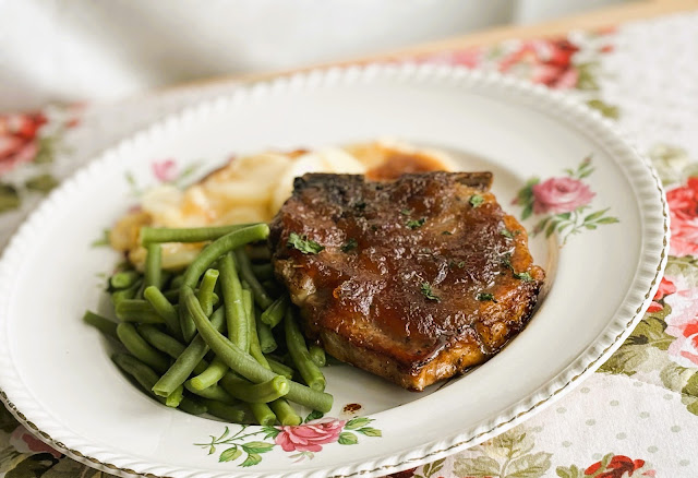 Baked Apple Butter Pork Chops