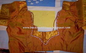 new designs SILK STONE ATTACHED BLOUSE