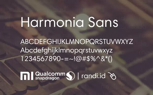 Harmonia Sans Unicode Font