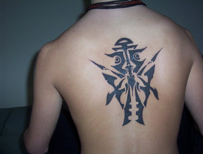 Label: Designs of tribal back tattoo