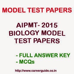 AIPMT 2015 Biology Model Test Papers with Answer Key