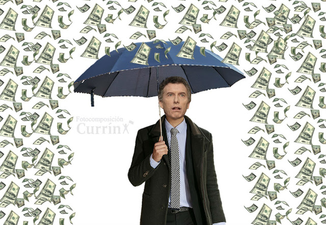 Resultado de imagen para macri en lluvia de dolares