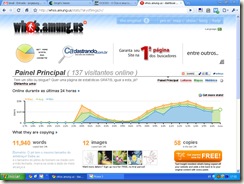 Ocioso 226 visitas simultaneas