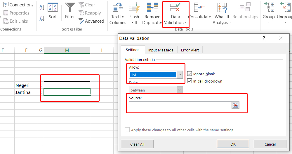 Cara Cara Membuat Data Validation Di Excel