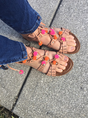 Madden Girl PomPom Sandals