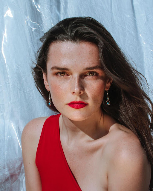 Maxine Heron – Most Beautiful Trans Model in Red Dress Photoshoot