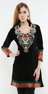 Folklore Velvet Kurti