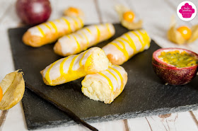 Eclairs vanille et fruits de la passion - Participation à la Battle Food #41