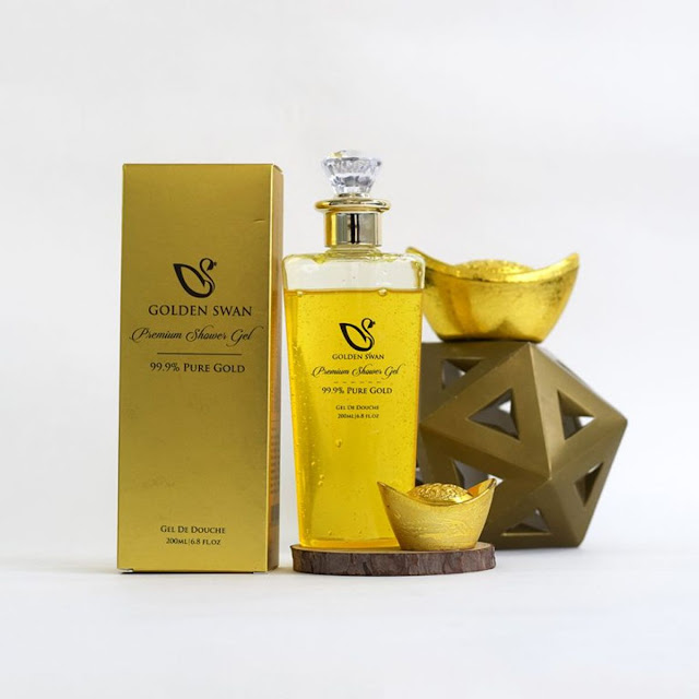 SỮA TẮM VÀNG PREMIUM SHOWER GEL 99.9% PURE GOLD (80 HỘP/THÙNG) - GOLDEN SWAN