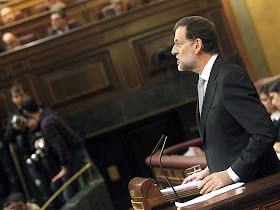 Mariano Rajoy durante su discurso de investidura como presidente