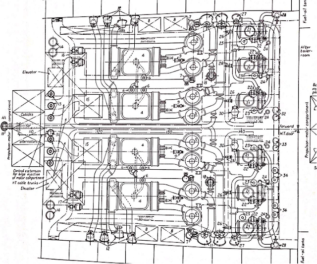 te / ss NORMANDIE, Figure 37 Lower platform level - copy The Shipbuilder