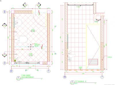 denah kamar mandi