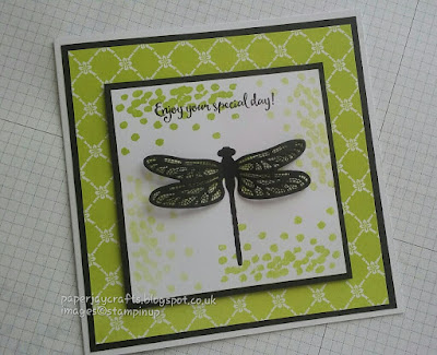 Paperjay Crafts, Dragonfly Dreams with Lemon Lime Twist, Stampin Up