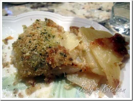 caramelized onion potato gratin
