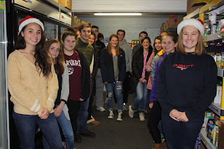 an open house and tour at the Franklin Food Pantry for a group of Food Elves to kick off this year’s holiday drive