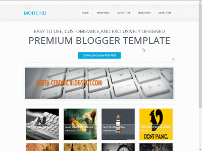 Mode HD Blogger Template