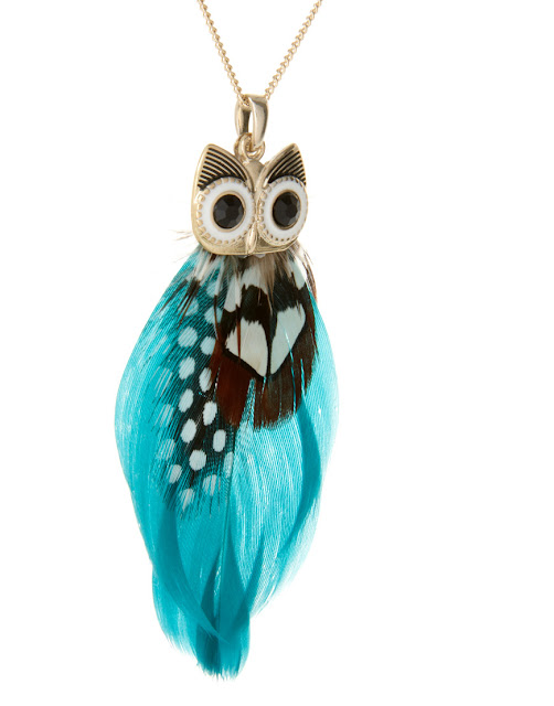 Uglesmykke fra Asos. Owl necklace from Asos.