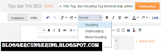 Menambah Heading Tag