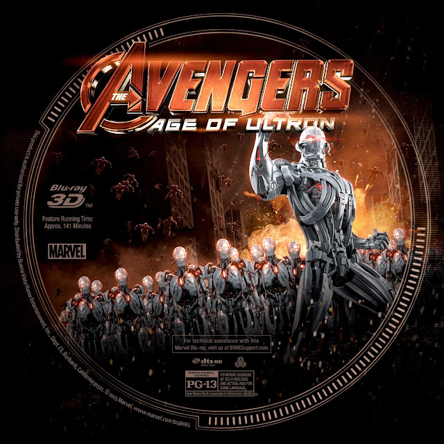 Label Bluray The Avengers Age Of Ultron 3D