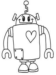 High quality robot coloring page