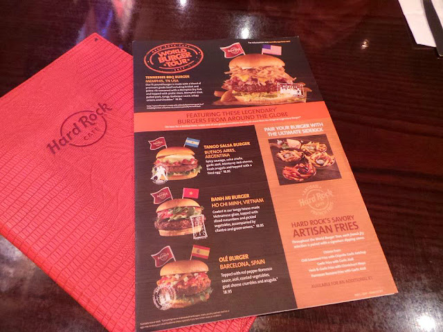 World Burger Tour Hard Rock Café restaurant burger Local Legendary burger