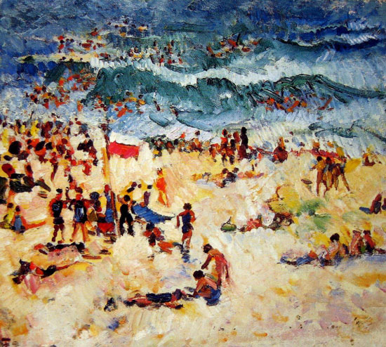 JANUARY inspiration is Bondi Scene by Isabelle May Tweddle.