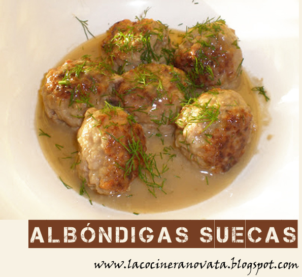 ALBONDIGAS SUECAS la cocinera novata receta cocina sueca carne picada guiso comfortfood casera