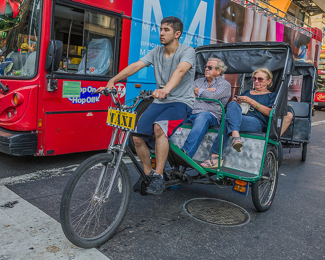 Conhecendo Nova York de pedicab