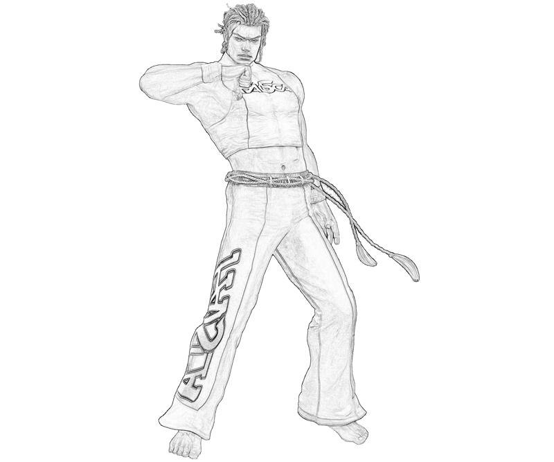 tekken-tag-tournament-eddy-gordo-action-coloring-pages