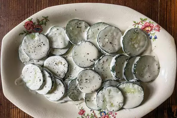 Creamed Cucumber Slices - Easy Recipes