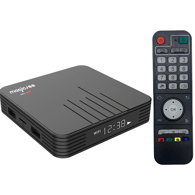 MAGICSEE N5 MAX S905X2 4GB DDR4 RAM 64GB ROM Android 8.1 1000M LAN 5G WIFI Bluetooth 4.1 4K TV Box 